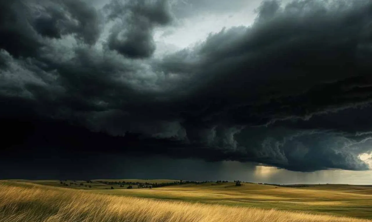 a imagem mostra o avan&ccedil;o de chuva em um determinada regi&atilde;o
